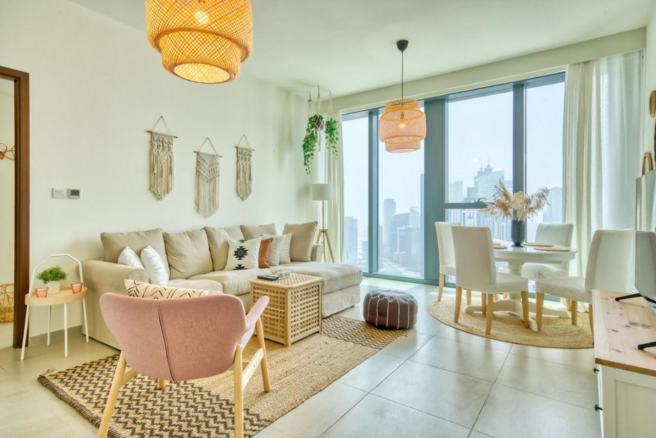 Boho-Chic Cosy 1Br, Minutes To Burj Khalifa Leilighet Dubai Eksteriør bilde