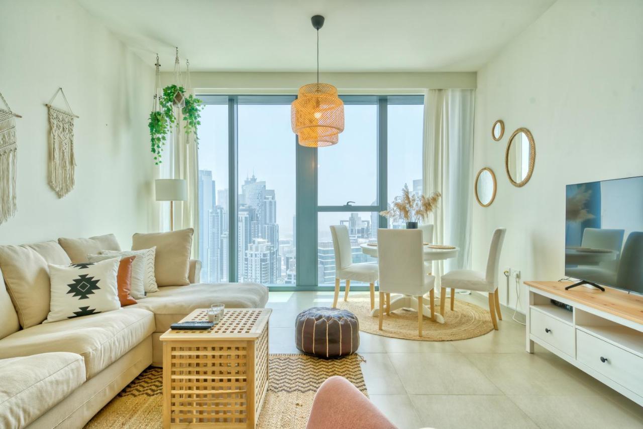 Boho-Chic Cosy 1Br, Minutes To Burj Khalifa Leilighet Dubai Eksteriør bilde